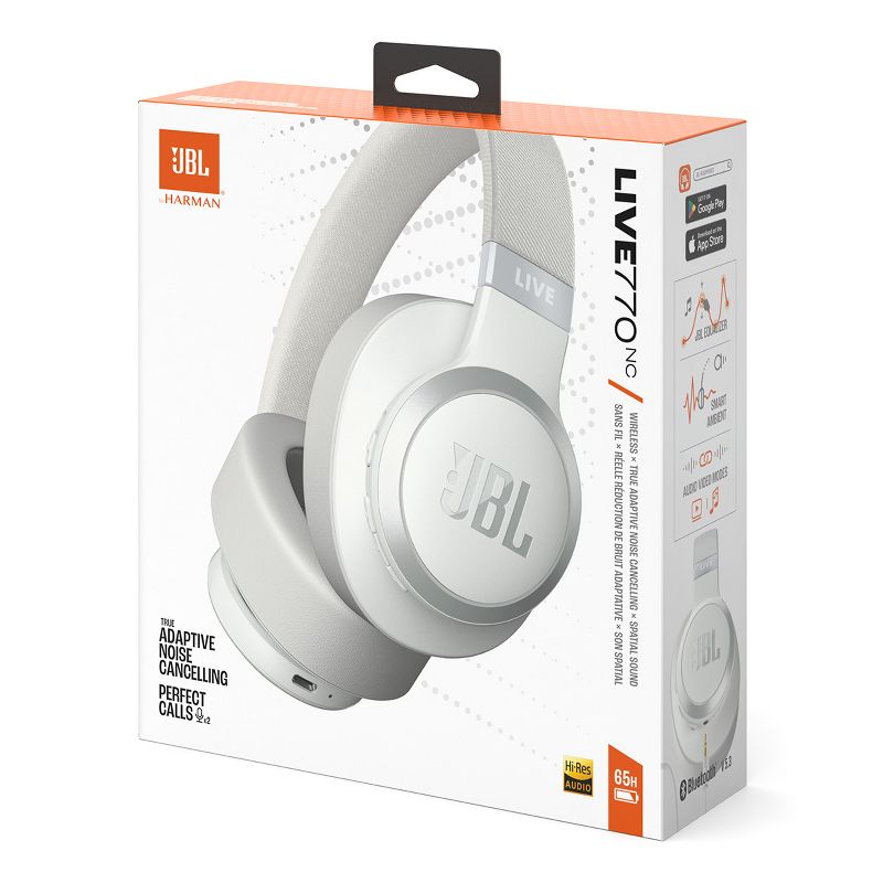 JBL Live 770NC Wireless Over-Ear Adaptive Noise Cancelling Headphones, 4 of 13