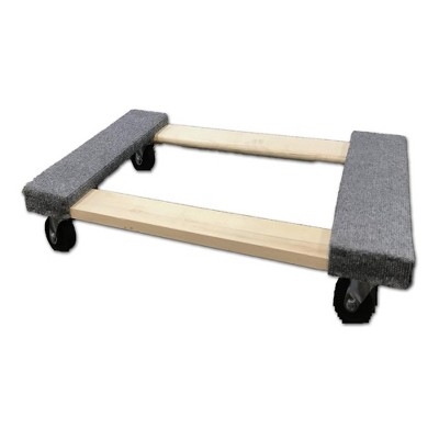 UBMOVE 4 Wheel Dolly 18" x 30" Economy with 3" Black Wheel