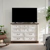 KIGFTSOD Wooden Rustic Rustic Storage Dresser for Bedroom,Walnut - 2 of 4