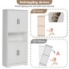 CuisinSmart 70in Tall Kitchen Pantry Cabinet,Freestanding Storage Cabinet with 4 Doors and Adjustable Shelves,Large Utility Wooden Coffee Bar Cabinet - 4 of 4