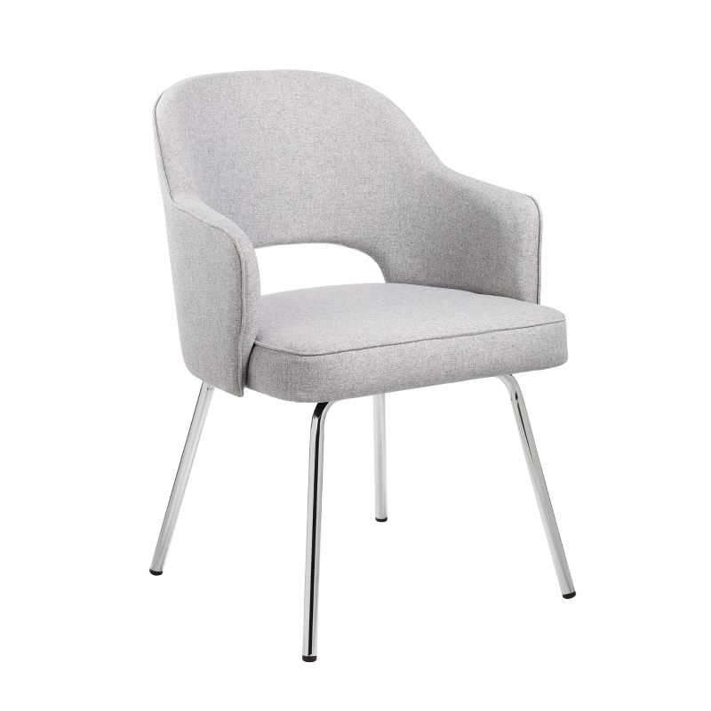 Guest Chair Gray Linen - Boss Office Products, 1 of 8