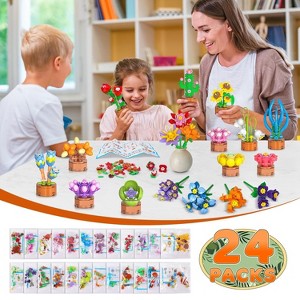827pcs Flowers Succulents Building Set Party Favor Easter Valentine Gift for Adults and Kids Aged 6+ - 1 of 4