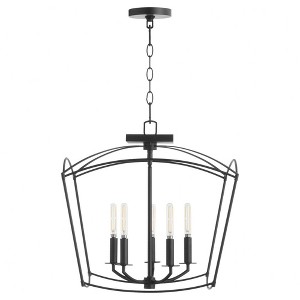 Quorum Lighting Mantle 5 - Light Pendant in  Matte Black - 1 of 1