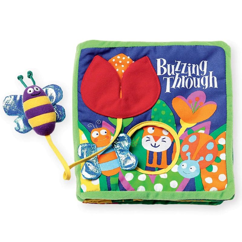 Manhattan Toy Soft Activity Book with Tethered Toy Buzzing Through, 3 of 7