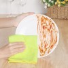 Unique Bargains Kitchen Absorbent Microfiber Quick Dry Dish Cloths 10 Packs - 2 of 4