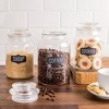 3-Piece Apothecary Glass Canister Set with Chalkboard Labels & Airtight Lids - 2 of 4