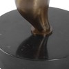 Uttermost Remolino Drink Table-Playful Warm Bronze Cast Iron with Black Marble & Crystal - 3 of 4