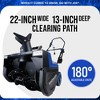 Snow Joe Electric Snow Blower, 22-Inch, 15-Amp, 84 Pounds Per Minute Capacity, Dual LED Lights, Adjustable Chute, Lightweight, Includes Bonus Cover - 4 of 4