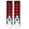 Memoi Women's Foot Pet Penguin Crew Socks Red One Size - 3 of 4