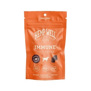 Hemp Well Mushroom Immune Dog Soft Chews - For Digestion & Gut Health - 1 of 4