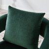 Sapphtopaz Modern Accent Chair with Open Back Velvet Upholstered Barrel Chair with Metal Legs Leisure Armchair for Living Room, Bedroom, Indoor - 2 of 4