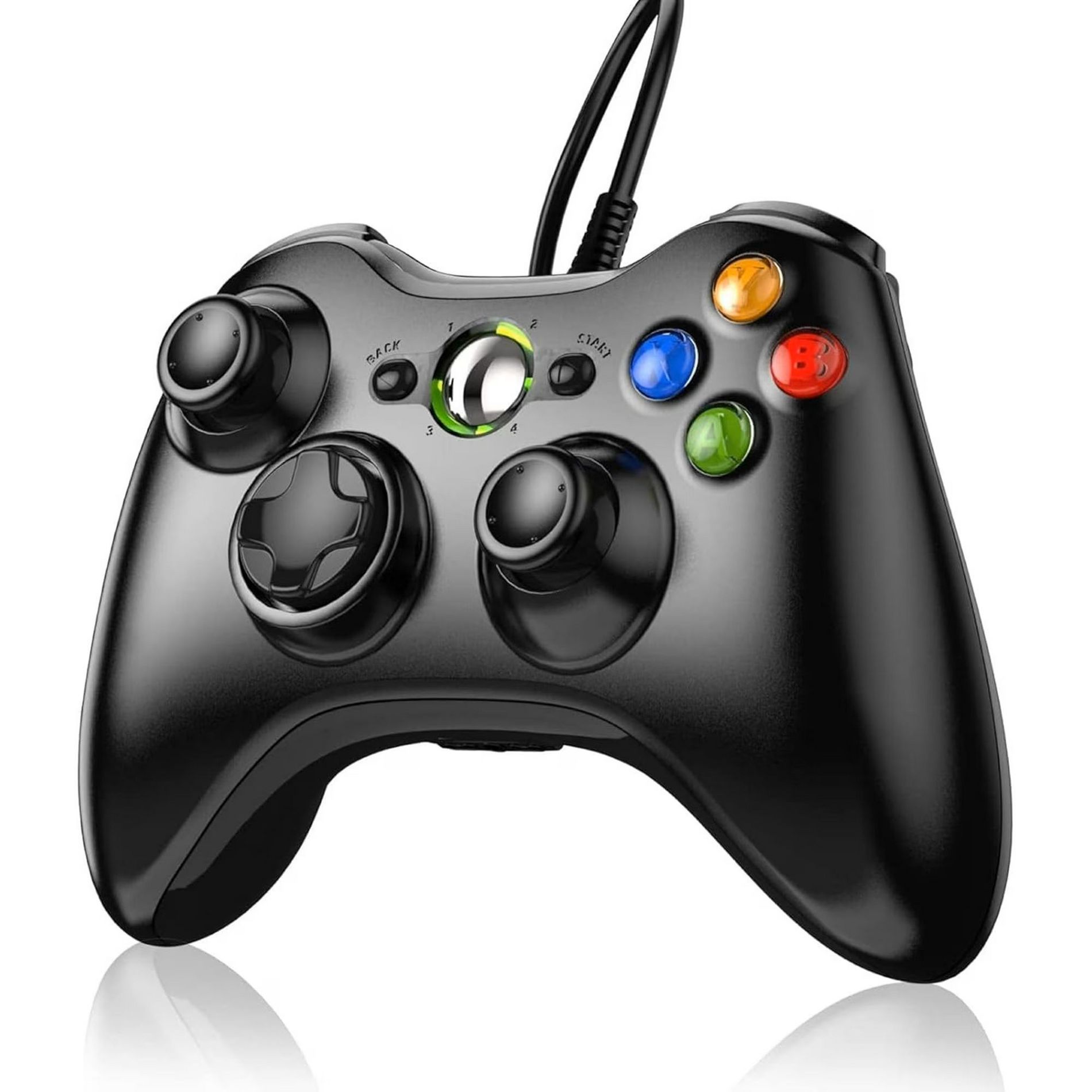 Revolt Gamer Wired Controller for Xbox 360 – Black