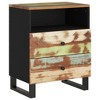 vidaXL Bedside Cabinet 19.7 in.x13 in.x24.4 in. Solid Wood Reclaimed&Engineered Wood - 2 of 4