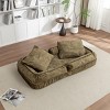70" Velvet Best Human Sized Dog Bed Pet And Human Friendly Pet Beds, Adjustable Bean Bag Floor Sofa with Massage Pillow & 2 Soft Pillows-Cuddlewood - 2 of 4