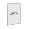 Azar Displays Self Adhesive Clear Acrylic Wall Sign Holder Frame 11" W x 17" H - Portrait / Vertical, 2-Pack - 4 of 4