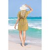 LA LEELA Women's Beachwear Summer Swim Beach Cover Ups for Bikini Sheer Cover up Dress Bathing Suit Swimsuit Coverups for Women - 4 of 4