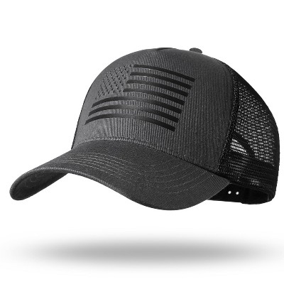 Nertpow American Flag Trucker Hat - Snapback Hat, Baseball Cap for Men Women - Breathable Mesh Side, Adjustable Fit - for Casual Wear