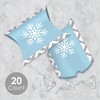 Big Dot of Happiness Winter Wonderland - Favor Gift Boxes - Snowflake Holiday Party and Winter Wedding Petite Pillow Boxes - Set of 20 - 2 of 4