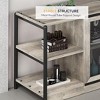 63" TV Stand Farmhouse Style TV Console Table with Storage Shelves Cabinet Wood Entertainment Center for Living Room,Grey - 4 of 4
