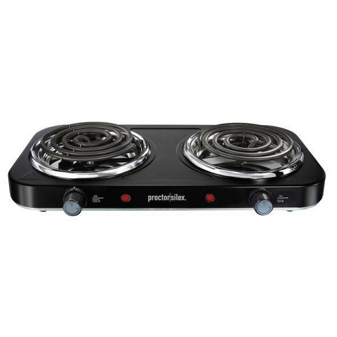 Single/Dual Electric Stove Burner Travel Compact Small Hot Plate Dorm  Portable