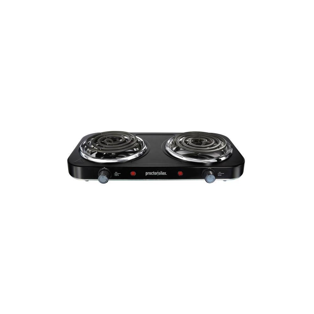 Photos - Electric Grill Proctor Silex Electric Double Burner Cooktop - 34115 