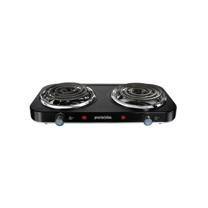 Proctor Silex Electric Double Burner Cooktop - 34115, 1 of 6