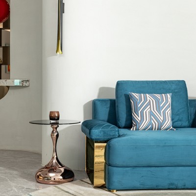Dexmalle Modern Round Small Coffee Table