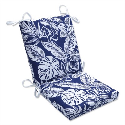 Pillow Perfect 36.5" x 18" Delray Outdoor/Indoor Squared Corners Chair Cushion Navy