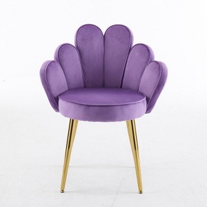 Karl Home Velvet Accent Chair With Pillows - 1 of 4