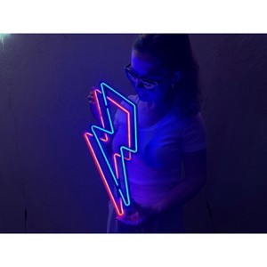 Flash Neon Sign Metal Neon Sign, Neon Sign, Neon Wall Art, Bright and Unique Neon Wall Art, Stunning Neon Sign for Anyroom - 1 of 4