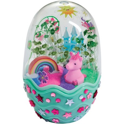 Mini Garden Unicorn Egg-Shaped Terrarium Kit with Chia Seeds