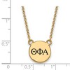Black Bow Jewelry 14k Yellow Gold Plated Sterling Silver Theta Phi Alpha Greek Life Necklace 18 Inch - 2 of 4