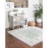 Unique Loom Aurelia Collection Area Rug - Hadrian (7' 10" Square Aqua/Gray) - 3 of 4