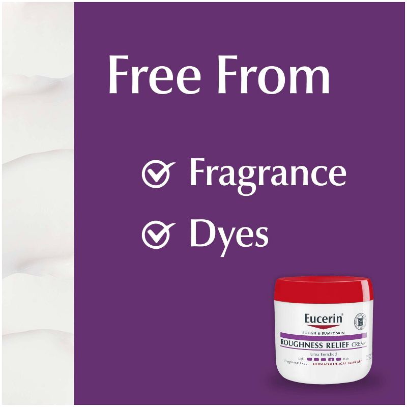 Eucerin Roughness Relief Cream Fragrance Free Body Cream for Dry Skin - 16oz, 6 of 15