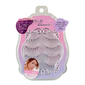 Miche Bloomin' Eyelash Renewal 01 Pure Rich (4 Pairs) Effortless Elegance: The Pure Rich Look of Extensions, Simplified - 1 of 4