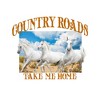 Juniors Womens Lost Gods Country Roads Horses T-Shirt - 2 of 4