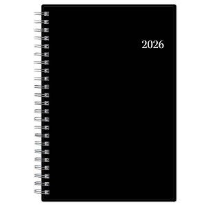 Blue Sky Weekly/Monthly Planning Calendar 5"x8" Enterprise Black - 1 of 4