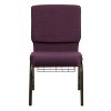 Emma and Oliver 4 Pack 18.5''W Church Chair with Book Rack - 4 of 4