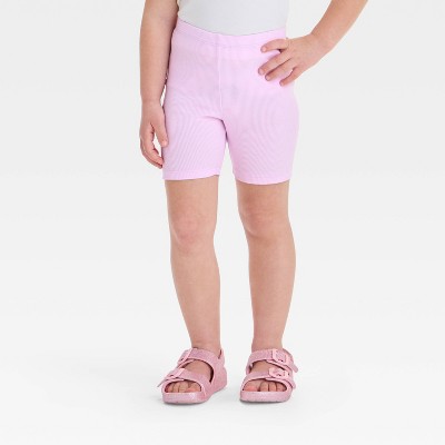 Toddler Girls' Ribbed Bike Shorts - Cat & Jack™ Light Purple 5T