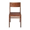 Knoll Dining Chair Brown Treasure Trove Accents: Acacia Wood, 34.5" Floor-to-Seat, No Assembly Required - 2 of 4