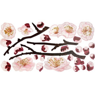 Slickblue Wintersweet Flower Wall Art Decals – Easy-to-Apply Vinyl Stickers for Living Room, Bedroom & More
