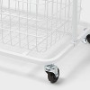 Wire Wood Basket Cart - White - Brightroom™ - 2 of 2