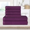 Ribbed Cotton Quick Dry Bath Towel Set by Blue Nile Mills - 2 of 4