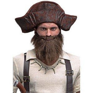 HalloweenCostumes.com   Men's Swashbuckling Pirate Beard, Brown - 1 of 1