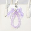 Anna-Kaci Beaded Keychain with Lace Bow and Pearl Accents - 4 of 4