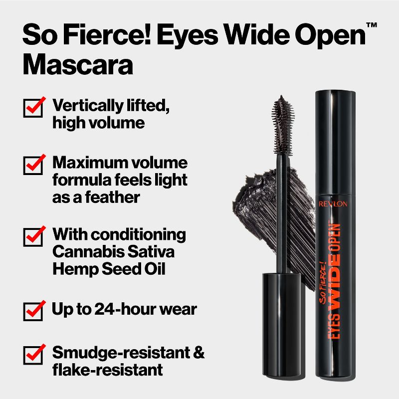 Revlon So Fierce Eyes Wide Open Mascara - 0.24 fl oz, 3 of 12