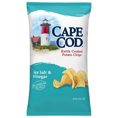 Cape Cod Kettle Cooked Potato Chips - Salt And Vinegar (8oz)
