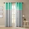 MAYEERTY Chevron Printed Room Darkening Grommet Top Panel Pair - 4 of 4