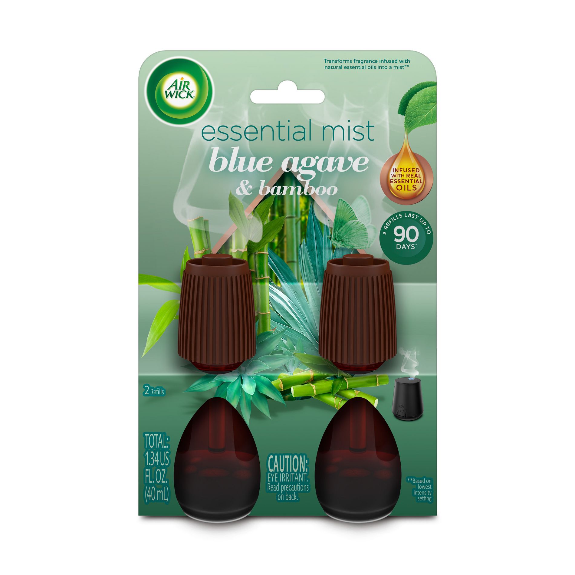 Air Wick Essential Mist Refill - Blue Agave & Bamboo - 1.34 fl oz