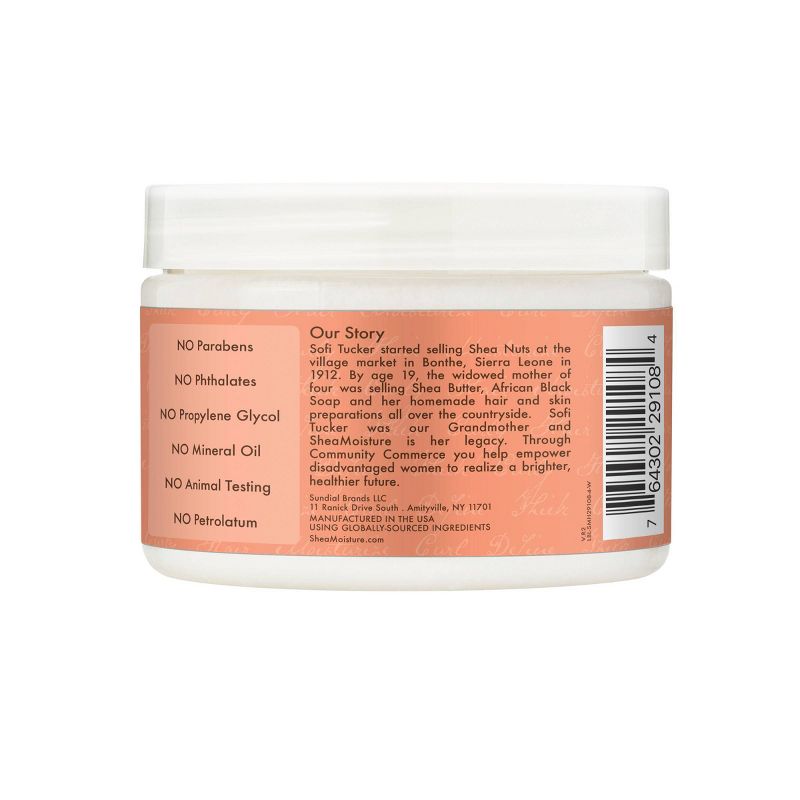 SheaMoisture Coconut &#38; Hibiscus Curl &#38; Shine Hair Mask For Naturally Curly Hair - 11.5oz, 4 of 15
